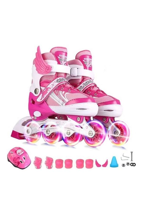 rexa-Adjustable Inline Skates Roller with Protective Gear – SCM Model for Safe Skating 1
