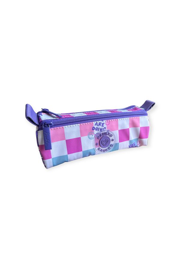 Polin-Kaukko Pencil Bag, 9 Different Patterns, Zippered, Double Compartment 1