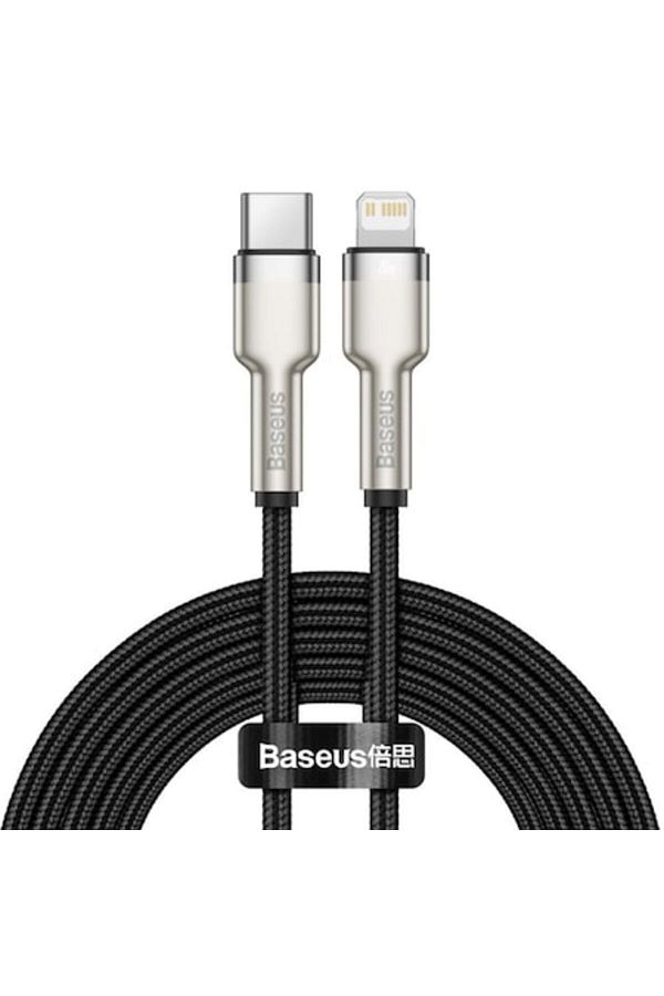 Baseus-Cablu de alimentare de date de la tip C la Lightning, 20W, GEAR Protect, 2m, K10, PVC, Deep Dark 1