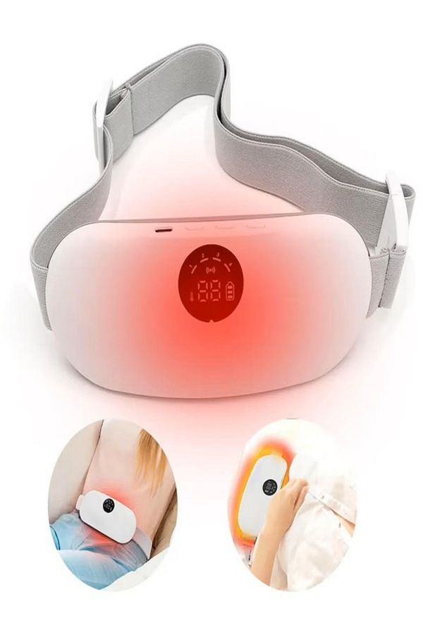 NO BRAND-Pain belt with 3 heating modes, 8 vibration modes and charging 1