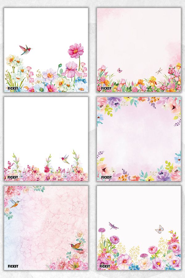 Ficksy-Flower Memo Pad - 9*9 cm Size - 50 Sheets - Notepad - Memopad - Note Paper - to Do List - Notebook 1