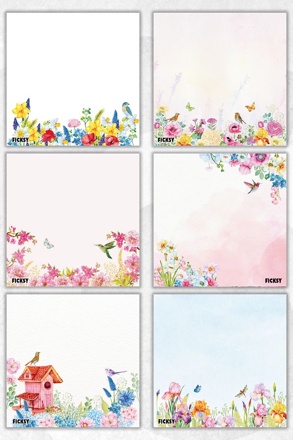 Ficksy-Flower Memo Pad - 9*9 cm Size - 50 Sheets - Notepad - Memopad - Note Paper - to Do List - Notebook 1