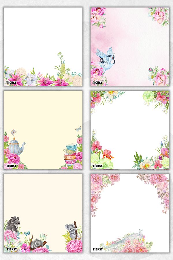 Ficksy-Flower Memo Pad - 9*9 cm Size - 50 Sheets - Notepad - Memopad - Note Paper - to Do List - Notebook 1