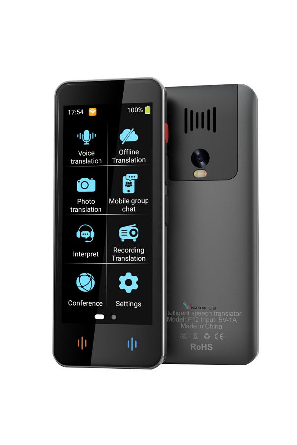 VisionHub-Smart Digital Bidirectional Voice Translator with over 137 Languages Online and Offline, Real-time 1