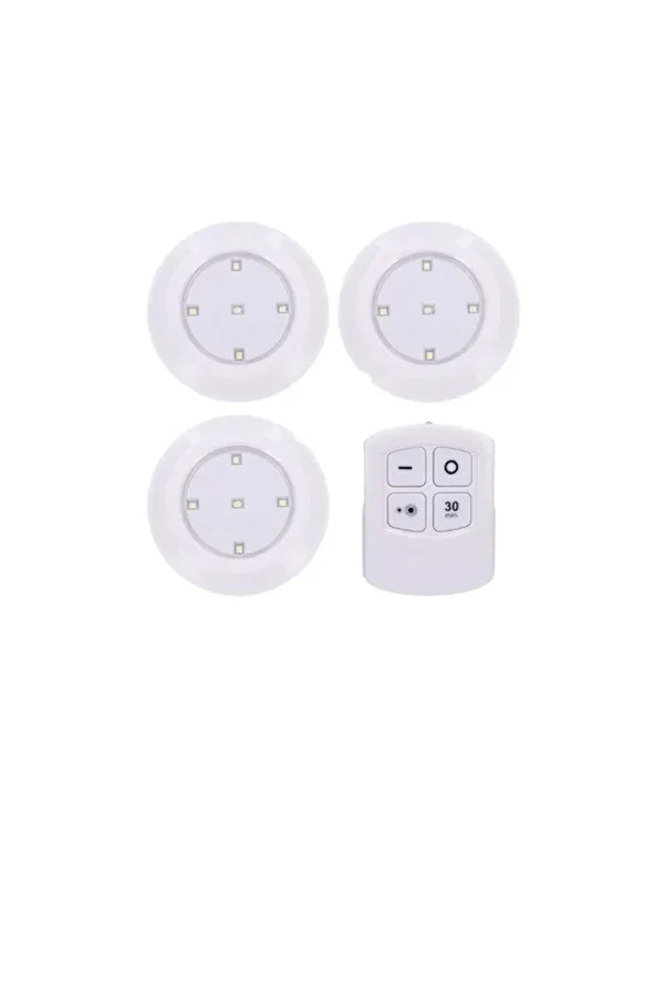 FOXMAG24-Set of 3 lighting fixtures with remote control, LED, white 1