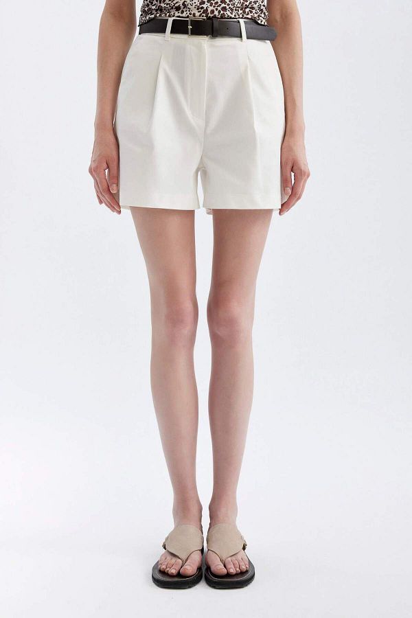 DeFacto-High Waist Short Leg Shorts D2603Ax24Sm 1