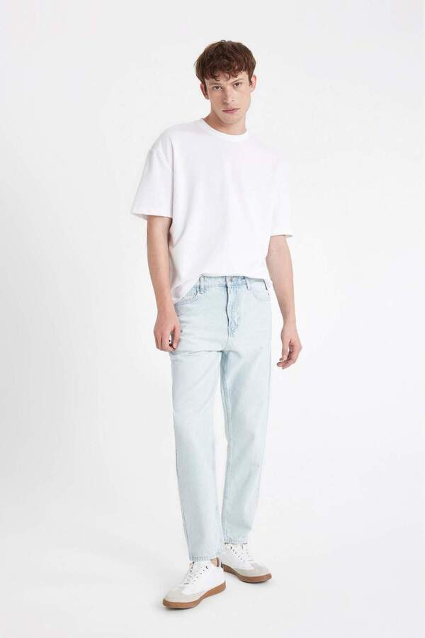 DeFacto-90's Slim Fit džíny s vysokým pasem a úzkými nohavicemi D1820AX24SM 1