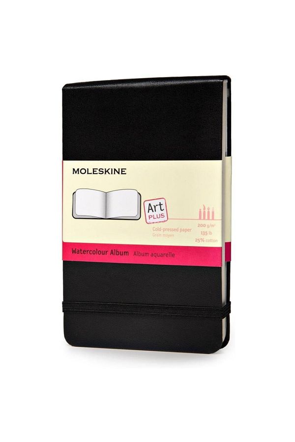 Moleskine-Album de artă acuarelă dimensiune de buzunar negru 1