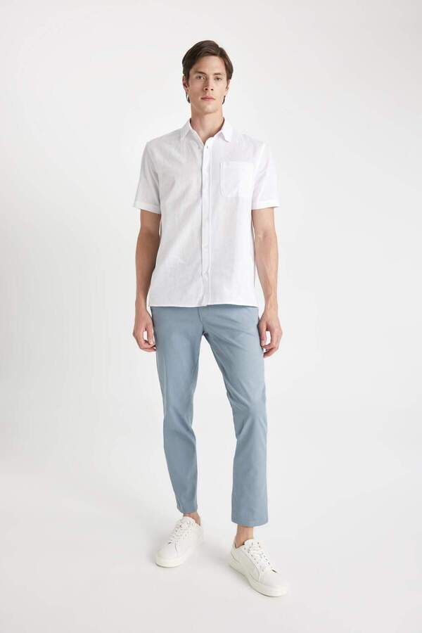DeFacto-Plátěné kalhoty Twill Chino D1779AX24SP 1