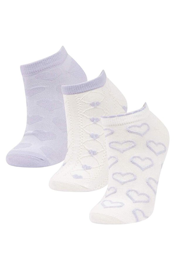 DeFacto-Damen 3-teilige Baumwollstiefel Socken B6019AXNS 1