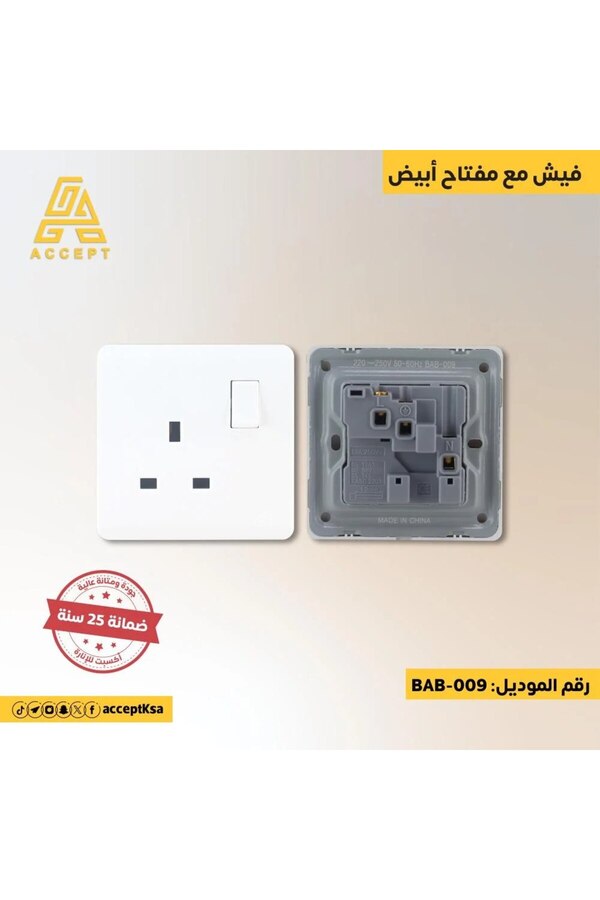 Generic-13 Amp White Switch 1