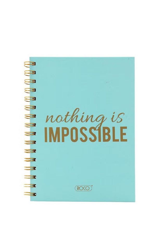 Roco-"Nothing is Impossible" A5 Notebook – 80 Sheets to Empower Your Thoughts 1