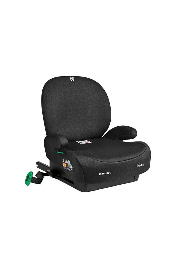 Kikka Boo-Car booster with Isofix KikkaBoo i-Boost Black Approved R129 i-Size 125-150 cm with Removable Backrest, 1