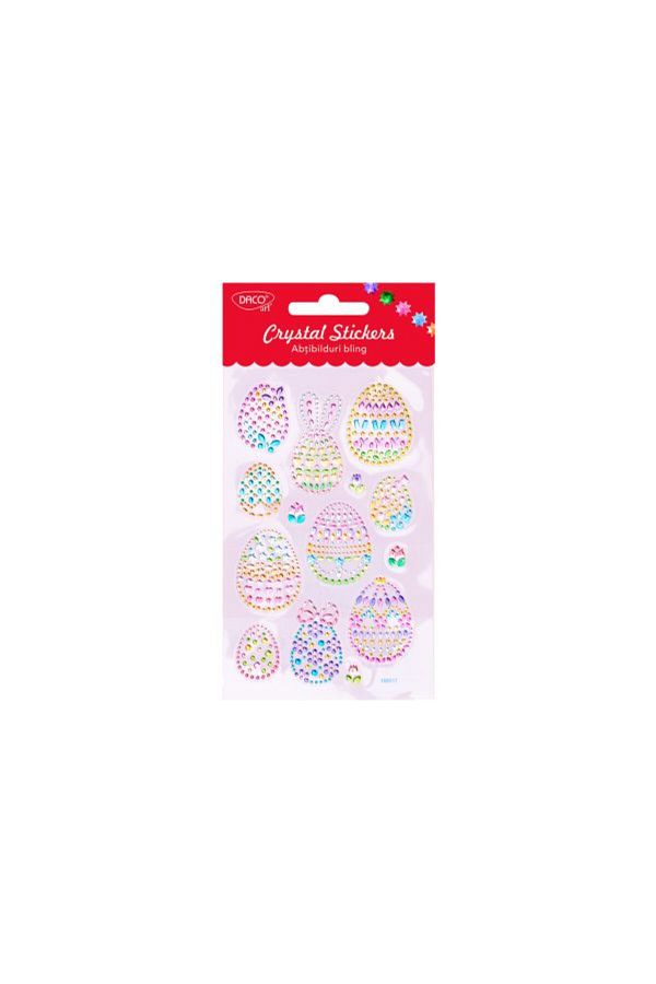 daço-Autocolant model AB911 Bling pentru ouă de Paște, multicolor, material hârtie, dimensiuni 10×16 cm 1