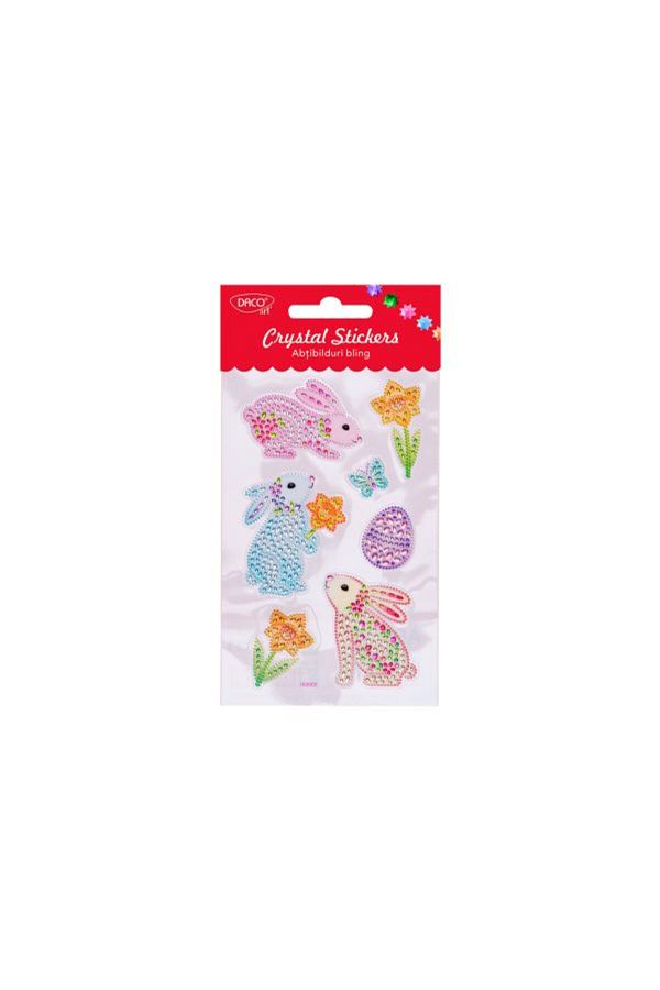 daço-Autocolant model AB912 cu tematică de Paște, culoare multicoloră, material hârtie autoadezivă, dimensiuni 10×16cm 1