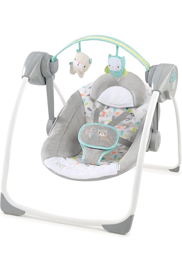 Genel Markalar Ingenuity Comfort 2 Go Kompakt Taşınabilir 6 Vitesli Müzikli Bebek Salıncağı, Kolay Seyahat için ...