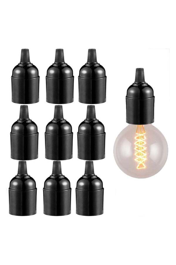 Generic-SYOSI 9Pcs E27 E26 Light Socket, Lamp Holder Light Socket, Replacement Lamp Socket, Light Bulb Sock 1