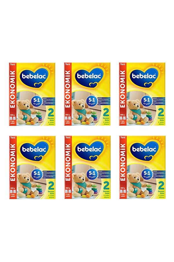 Bebelac 2 Devam Sütü 800 G x 6 Adet