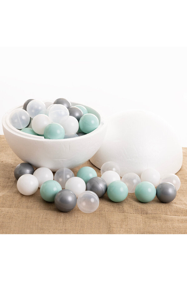 Jusso Bubble 100 ‘lü Top Havuzu Topları Yeşil-Gri