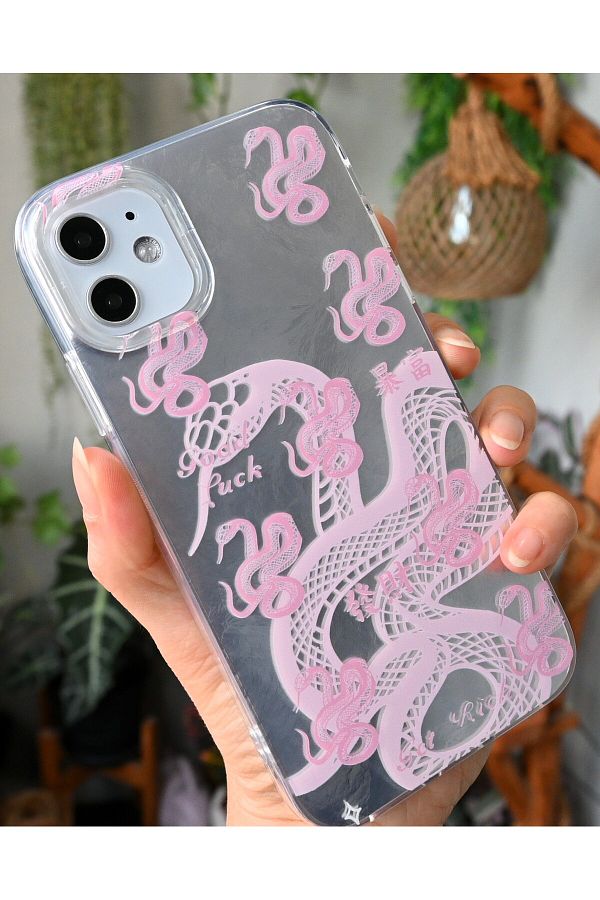 Go Aksesuar-iPhone 11 Compatible Shine Snake Color Transition Glossy Silicone Protected Case 1