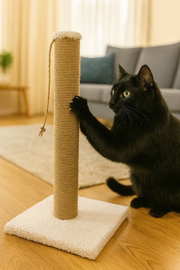 EMSE-Cat Scratching Rope Scratcher with Catnip 1