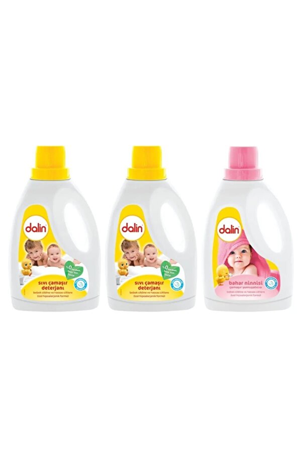 Dalin Çamaşır Deterjan + 2 Li Yumuşatıcısı Bahar Ninnisi 1500 ml