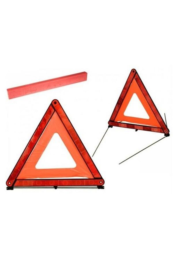 Universal-Reflective car warning triangle with holder and storage box - AD AUTOTOTAL 1