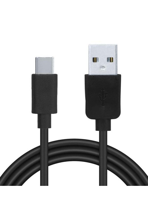 Spacer-Distanțier cablu de date, USB 2.0 (T) la Tip-C (T), PVC 2.1A, 1.8m, Negru 1