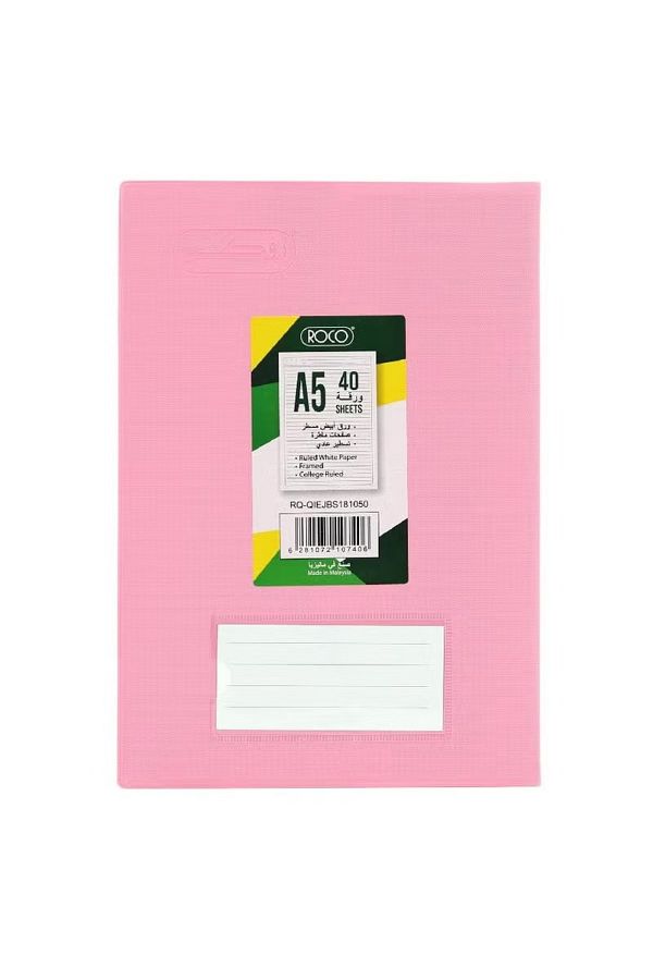 Roco-Neon Spark A540 Notebook – A5, 40 Bright Single-Ruled Sheets 1