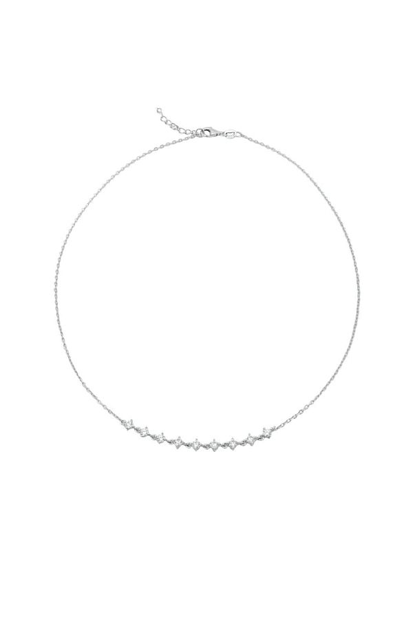Bijuteria SORELLY-Lant Argint Pietre Zirconia Albe 1