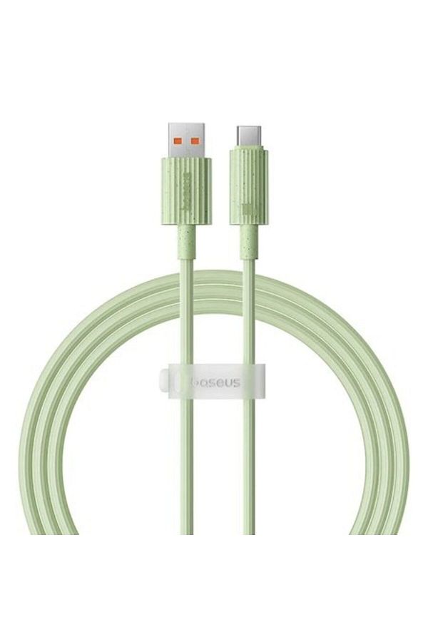 Baseus-Cablu de încărcare super rapidă, USB A la USB Tip-C, 100W, 480Mbps, 2m, Verde 1