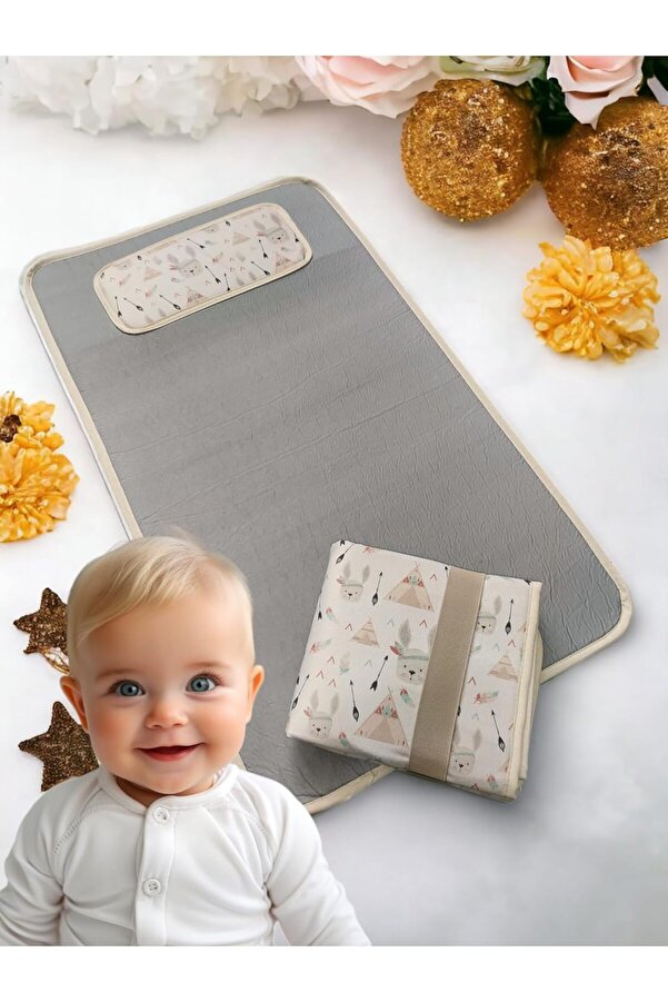 Hype Store Fulia Elegance Bebek Alt Açma Örtüsü Minderi, Alt Değiştirme Minderi, Süngerli Ped, Aktivite Örtüsü,