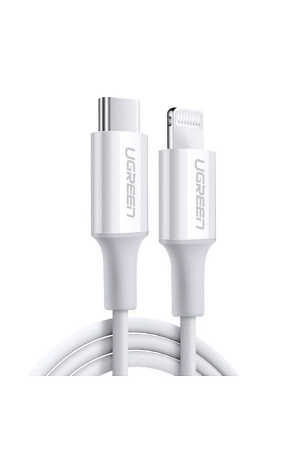 Ugreen-Cablu de alimentare date tip C la Lightning, GEAR Protect, 3A, 2m, TPE, Arctic Snow 1