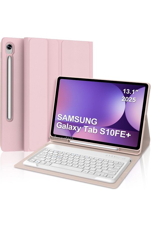 m.tk moveteck-Samsung Galaxy Tab S10 Fe Plus 13.1Inch Compatible Tablet Case with Keyboard Wireless Bluetooth Pen Compartment 1