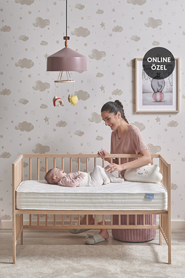 Yataş Mini Dreamy Baby Sıvı Geçirmez Alezli Dht Yaylı Bebek Yatağı