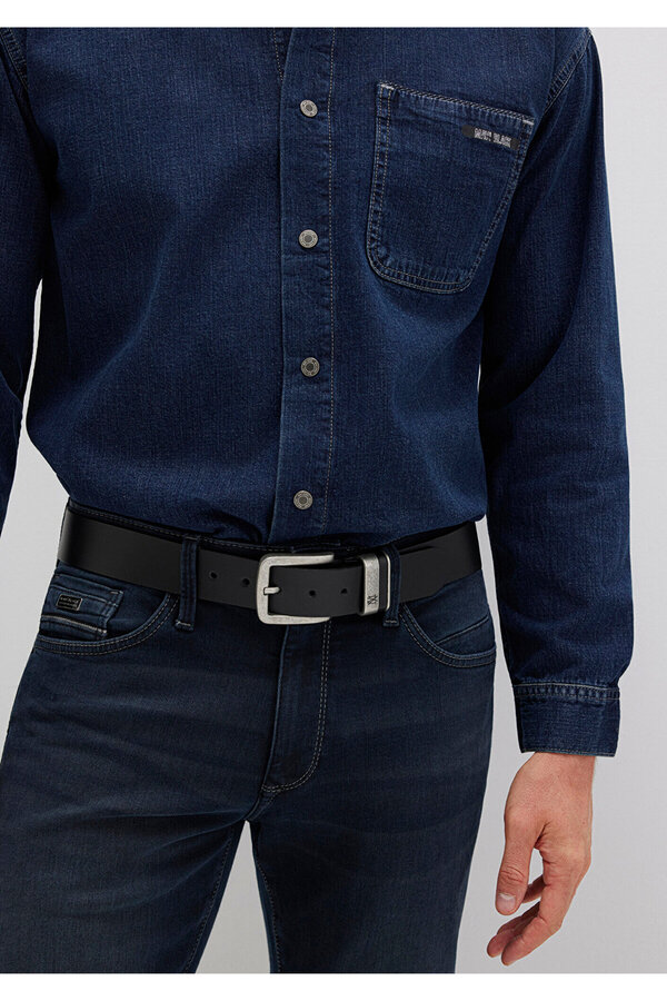 Mavi-Black Leather Belt - 0911646 -900 Model 1