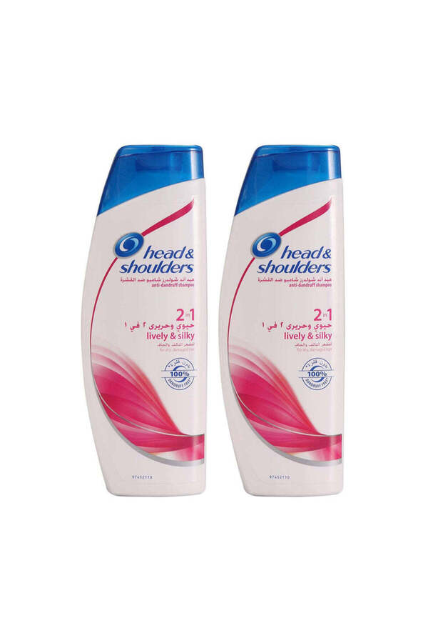 Head&Shoulders-شامبو هيد آند شولدرز المضاد للقشرة للشعر التالف والجاف 390 مل ×2 1