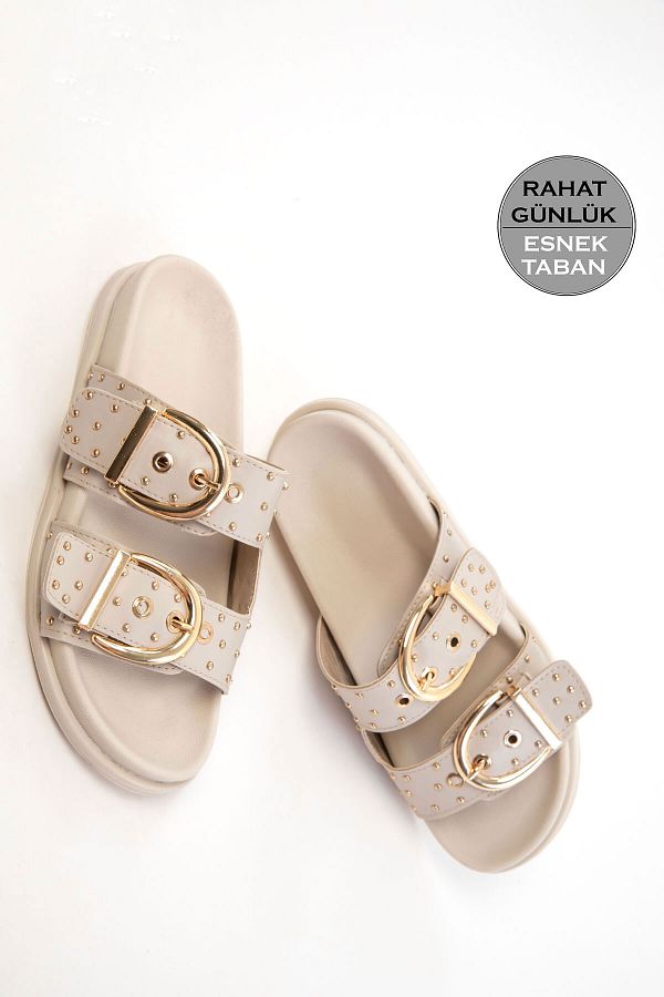 SOHO-Beige Women's Slippers 20702 1