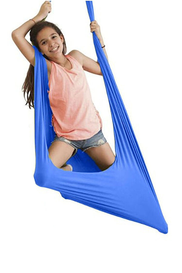Bundera Yoga Swing Mavi Salıncak Çocuk Aktivite Gelişim Salıncağı Duyusal Salıncak Cuddle Hamak Salıncağı