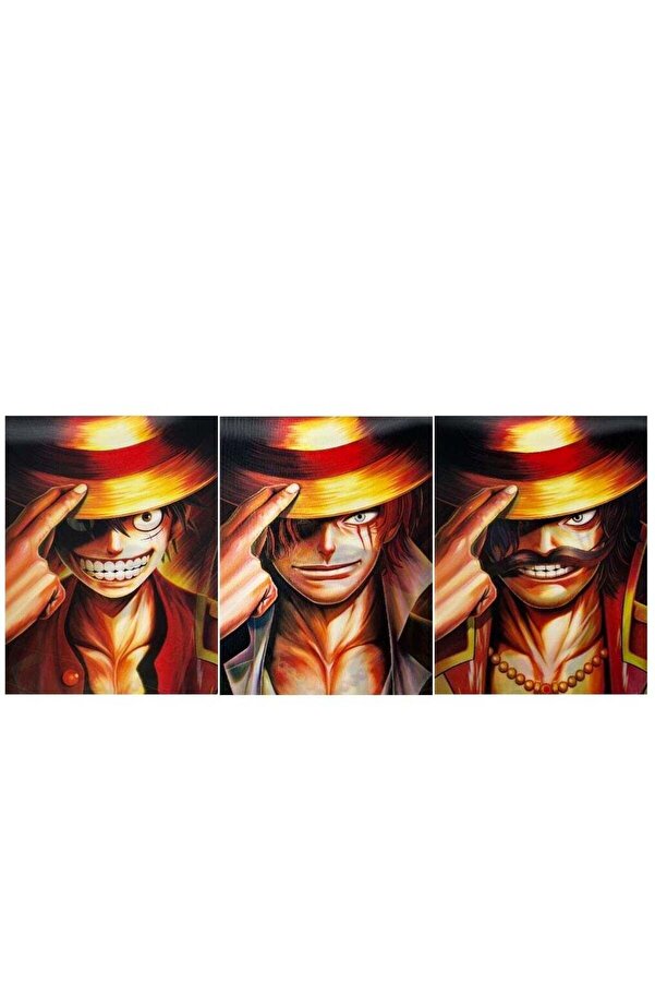 Generic-Anime One Piece Monkey D. Luffy 3D Poster (3 in 1) 1