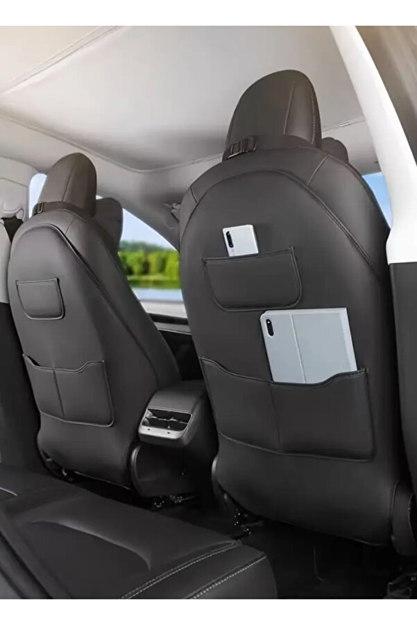 TESLA Model Y ve 3 (Juniper Uyumlu) Koltuk Arkası Anti-Kick Koltuk Koruyucu Kılıf 1 Adet