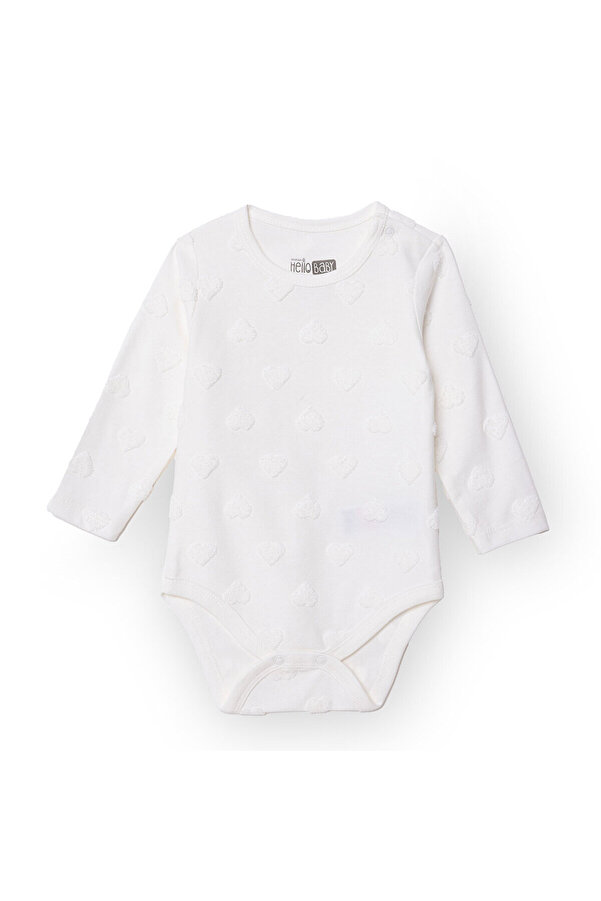 ebebek Hello Baby HelloBaby Kız Bebek Uzun Kol Body Çıtçıtlı Yaka