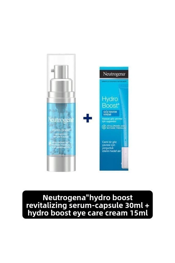 Neutrogena-Hydro Boost Revitalizing Serum - 30 ml Eye Cream, 15 ml Capsule 1