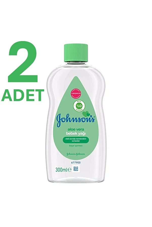 Johnson's Baby Bebek Yağı Aloe Veralı 300 ml X 2 Adet