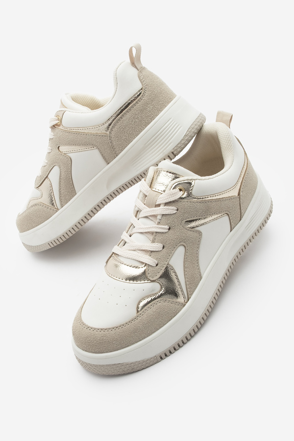 Marjin-Γυναικείο Sneaker με ψηλή σόλα - Aryan Gold 1