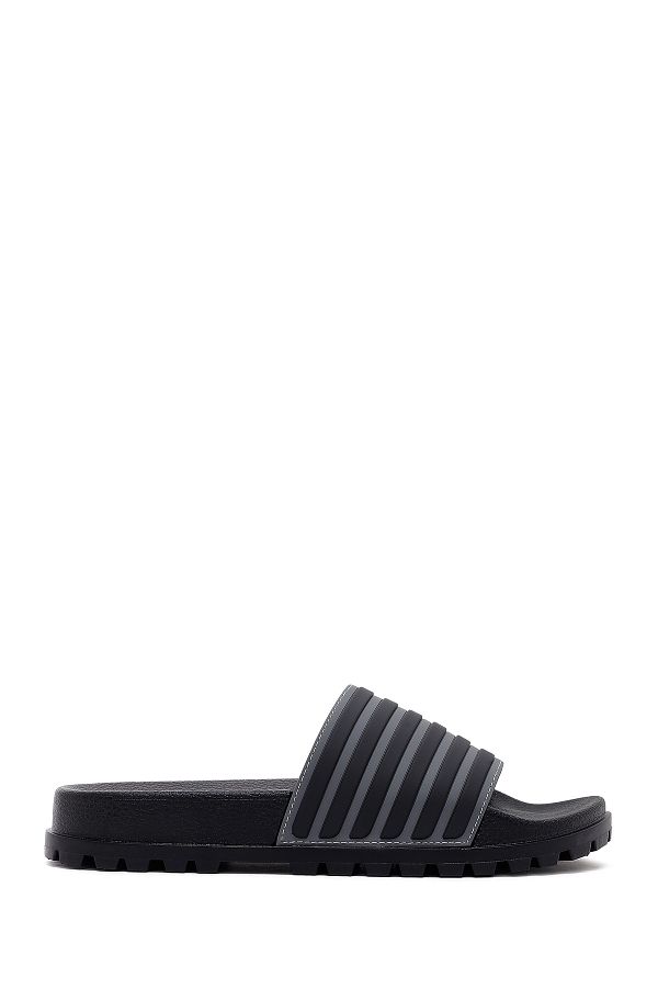 Derimod-Men's Black Slippers 25Sfd6962Pv 1
