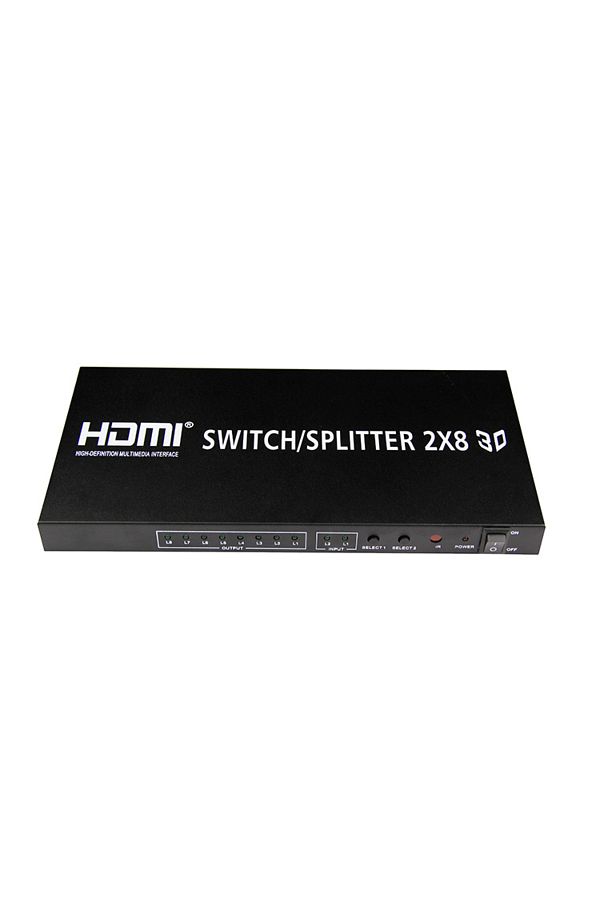 HOPE R-HDMI splitter, 2x inputs, 8x outputs, 4K x 2K resolution, remote control, HOPE R 1
