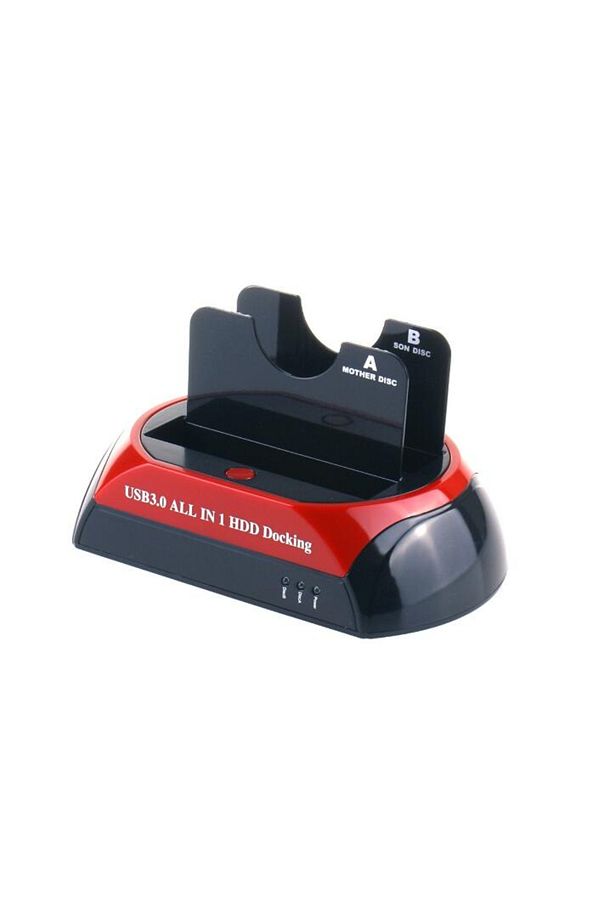 HOPE R-HDD Docking Station Dual Bay 2.5", 3.5" SATA to USB 3.0, HOPE R, with backup and cloning function 1