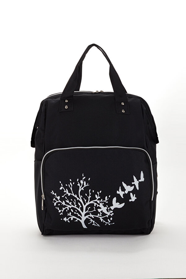 Yerli Anne Bebek Bakım Sırt Çantası Biberon Termos Gözlü Metal Kancalı Puset Askı Aparatı Hediye