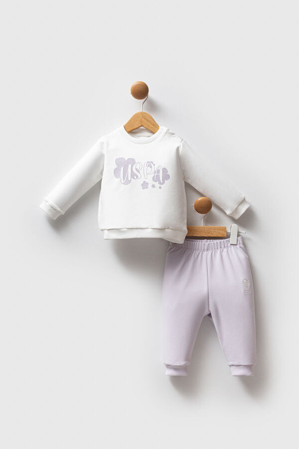 U.S. Polo Assn. U.S. Polo Assn Baby Girl Purple Set